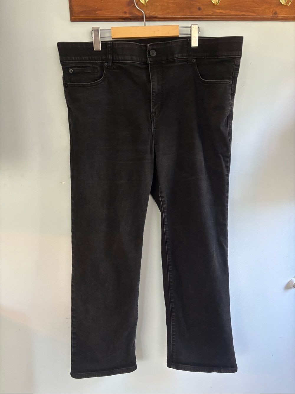 torrid Black Straight Jeans in black
